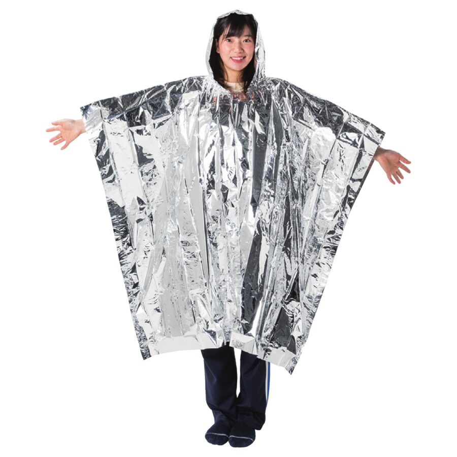 アルミポンチョ・着用
