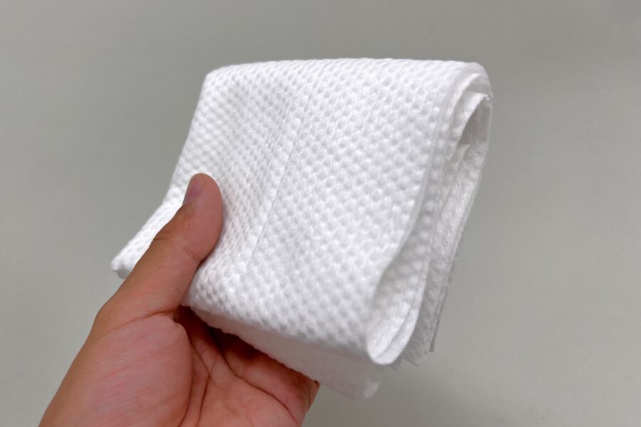 フェイスタオル・使用する