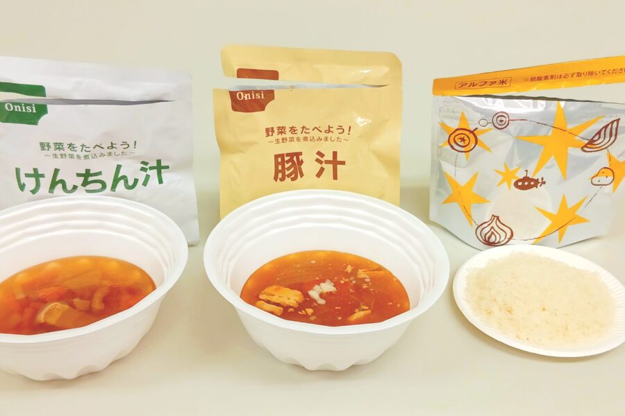 一汁ご膳・調理後