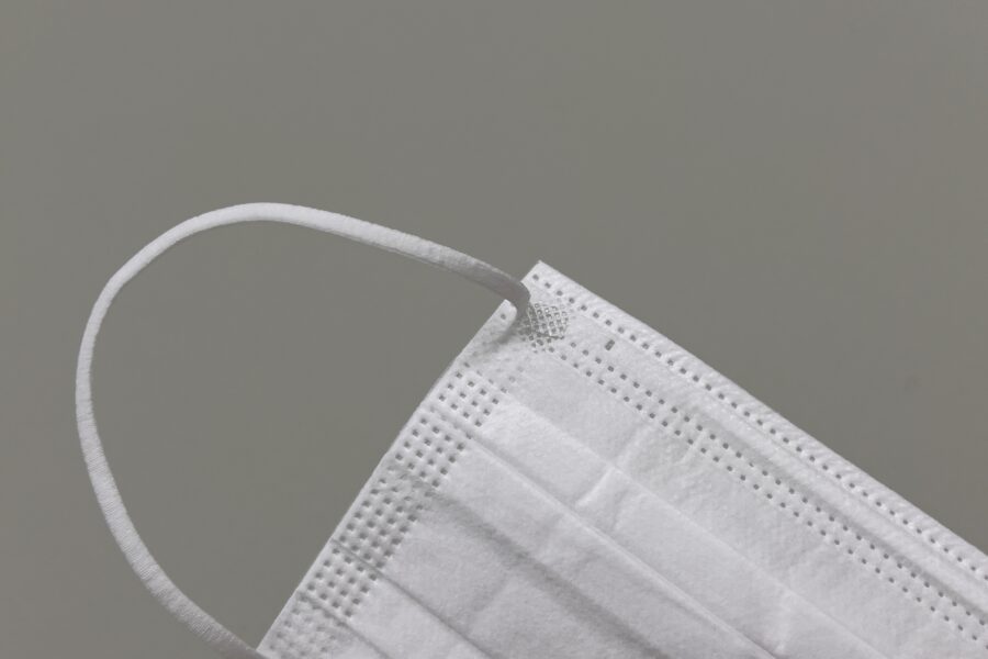 マスク・ゴムの接着面