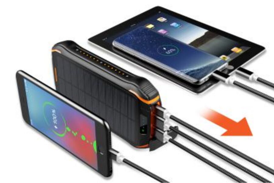 モバイルバッテリーソーラーチャージャー・ケーブル