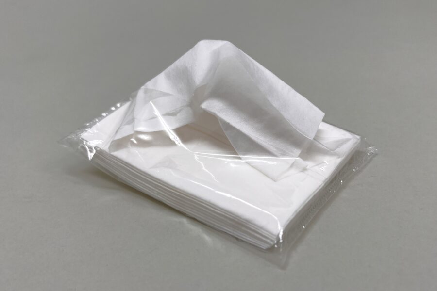 ポケットティッシュ・開封