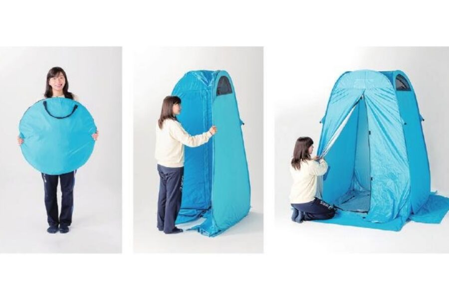 非常用トイレテントセット・組立て